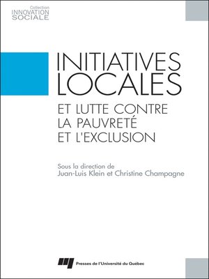 cover image of Initiatives locales et lutte contre la pauvreté et l'exclusion